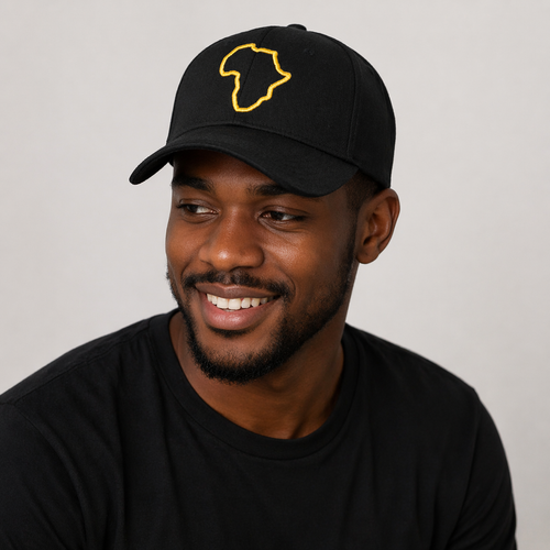 Africa Line Cap - Black
