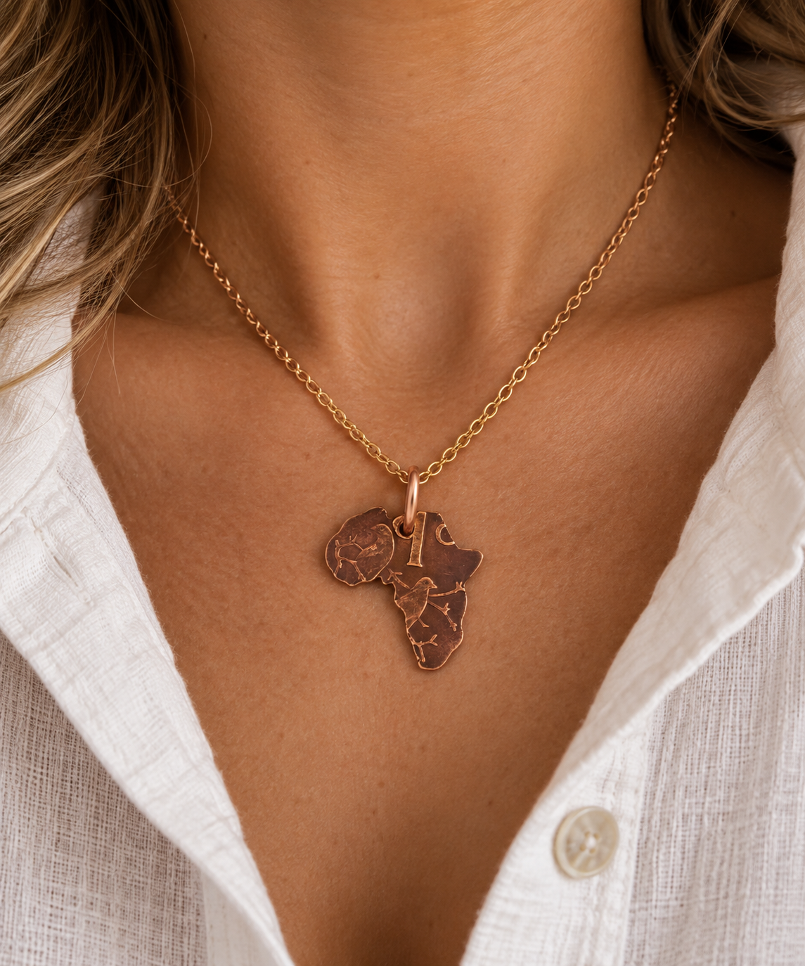 South African 1c Africa Necklace