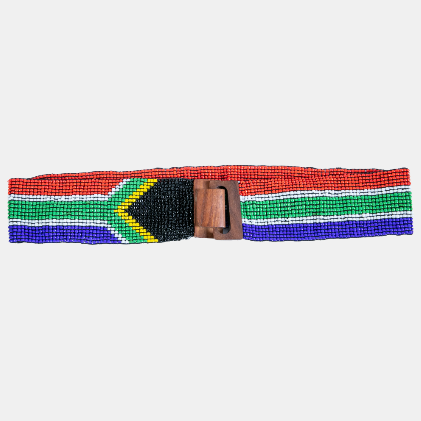 Glass Beaded Belt - SA Flag