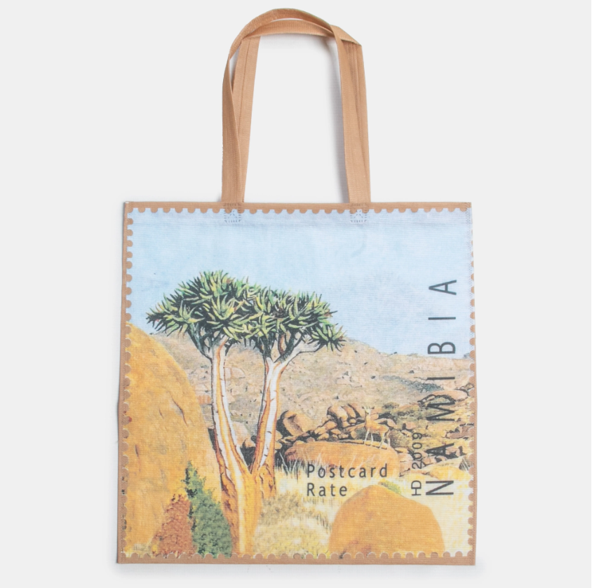 Shopper Tote Bag - Namibia Stamp