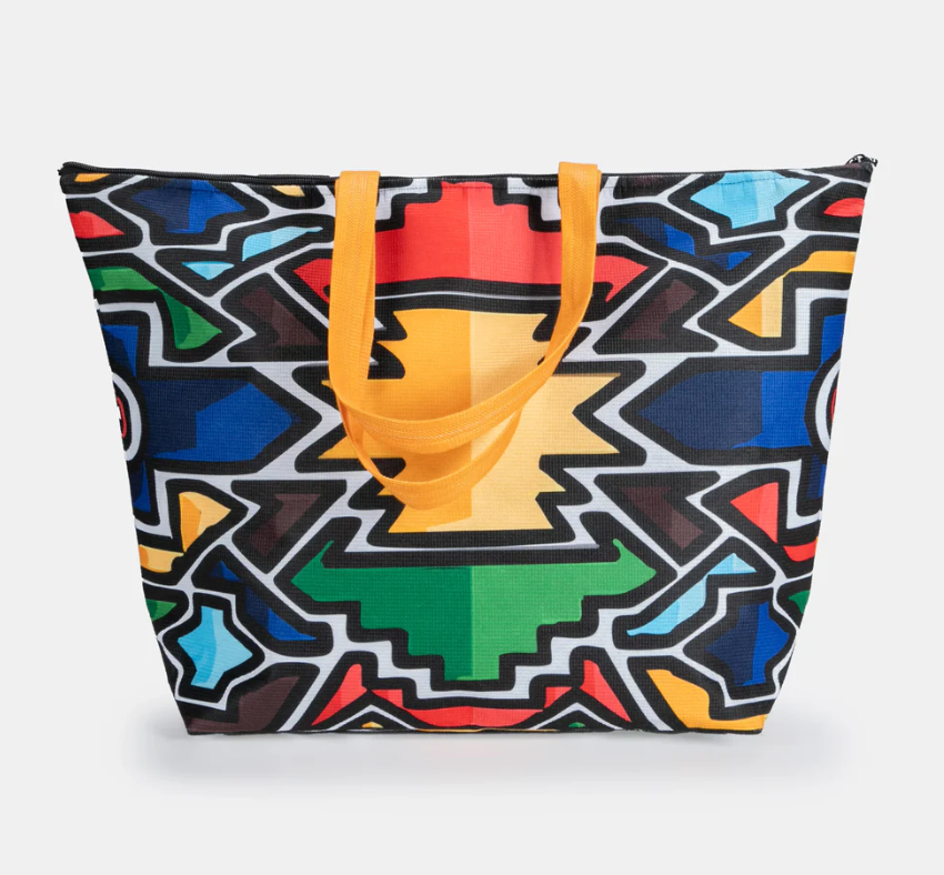 XL Ndebele Tote Bag with Zip