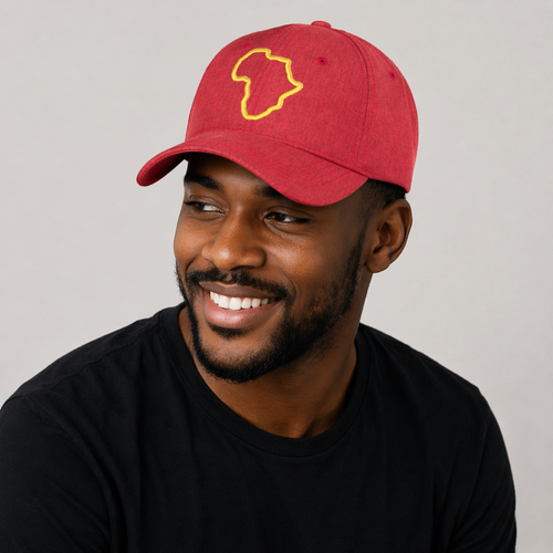 Africa Line Cap - Ruby