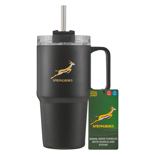 Tumbler With Handle & Straw 600ml